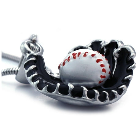 Phiten Sports Necklace - cocojewelry 3D Baseball Glove Sports Charm Player Pendant Necklace