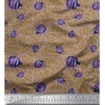 thumbnail image 1 of Soimoi Moss Georgette Fabric Web & Spider Insects Decor Fabric Printed Yard 42 Inch Wide, 1 of 1