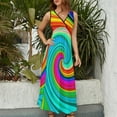 thumbnail image 5 of Maxi Dress Reteo Dress Psychedelic Swirls Night Club Street Wear Bohemia Long Dresses High Waist Oversize Clothing, 5 of 7