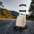 thumbnail image 4 of LOVIVER Backpack Trolley Compact Telescopic Rod Hand Cart for Travel Office Shopping Black, 4 of 8