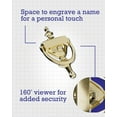 thumbnail image 6 of Hillman 852393 6.5 in. Solid Brass & Bright Brass Door Knocker, 6 of 9