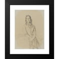 thumbnail image 2 of Théodore Chassériau 19x24 Black Modern Framed Museum Art Print Titled - Portrait of Madame Ravaisson (1846), 2 of 5