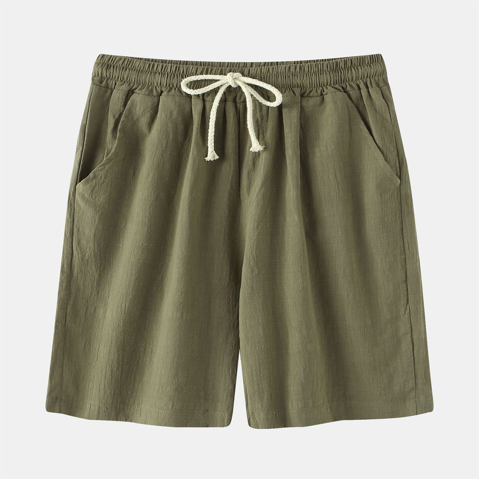 Zpanxa Linen Shorts for Women Summer Casual High Waisted Wide Leg