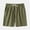 Armée Verte, variante sur cllios Shorts en Coton et Lin pour Hommes Couleur Unie Classique Shorts de Plage d'Été Légers Séchage Rapide 5 Pouces Shorts de Sport Décontractés Taille Élastique avec Cordon de Serrage et Poches