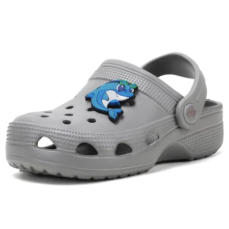 

POKUJToddler Kids Boys Girls EVA Garden Clogs With Shoes Charms Breathable Sandals And Slippers