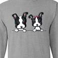 thumbnail image 4 of Inktastic Boston Terriers (dark Apparel) Long Sleeve T-Shirt, 4 of 5