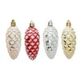 thumbnail image 4 of JANGSLNG 5Pcs/Box Christmas Hanging Pinecone Glitter Reusable Unbreakable Xmas Tree Decoration Plastic Pine Cone Ornament Party Supplies, 4 of 7