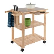 Winsome Wood Mario Kitchen Utility Cart, Natural Finish