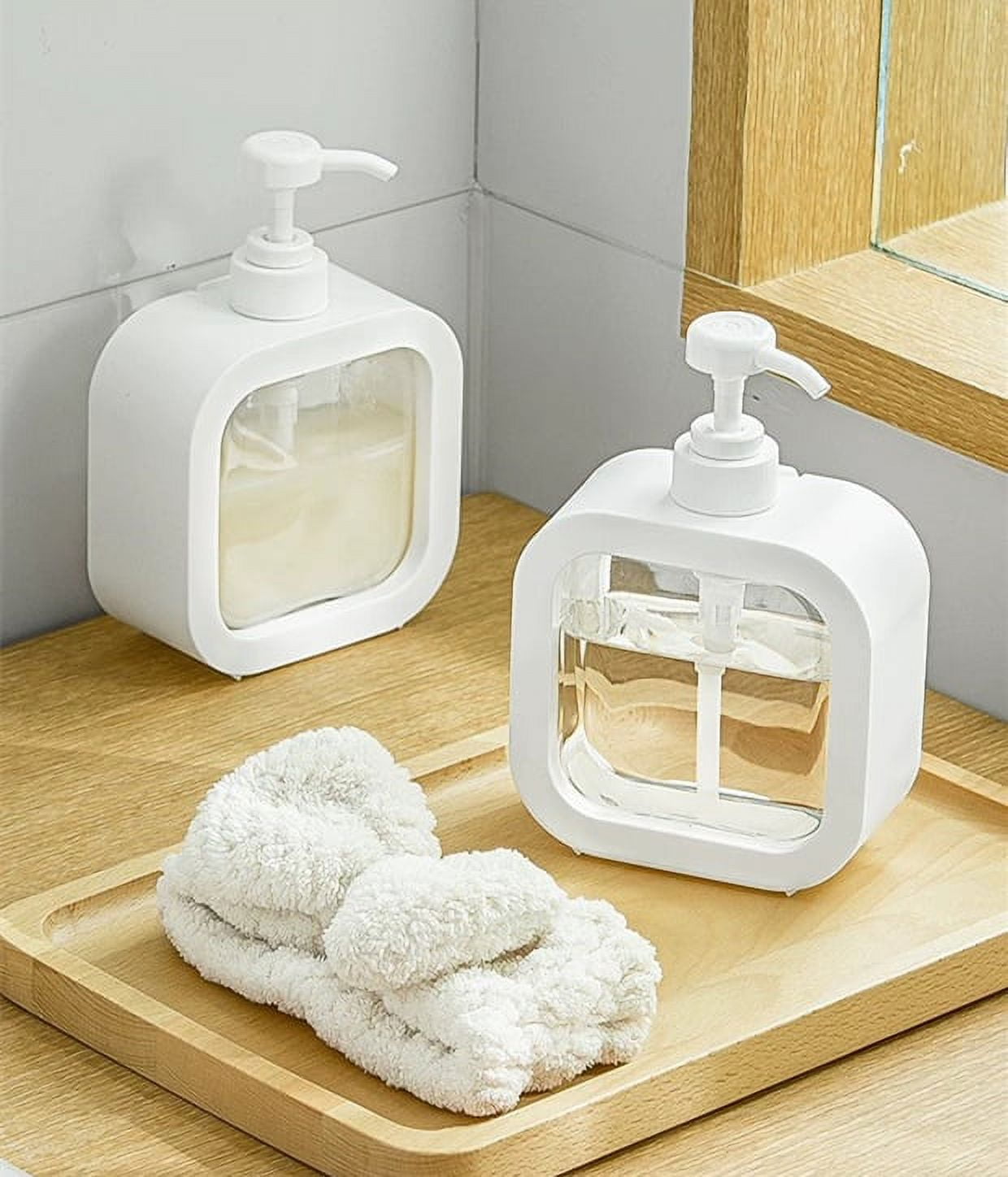 Lotion Dispenser Foaming Shampoo Bottles Hands Dishes Laundry Detergent  Dispenser Container Bathroom Kitchen Soap Organizer