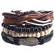 thumbnail image 1 of Pulseras para mujer, regalos para mujer, pulsera vintage de cuero multicapa, regalo de joyería, pulsera de moda, joyería, 1 of 4