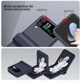 thumbnail image 5 of Allytech Case for Samsung Galaxy Z Flip 4 with Hinge Protection [Card Slot] - Ultra Thin Automatic Hinged Hard PC Shockproof Anti-Scratch Full Body Protective Case - Darkblue, 5 of 7