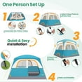 thumbnail image 7 of COBIZI Tents for Camping 4/6 Person Camping Tent with Rainfly and Screen, Easy Setup Lightweight Portable Waterproof Outdoor Tent with Carry Bag for Backpacking, Hiking, Family Travel, 7 of 7