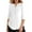 White, variant on Ediodpoh Women's Casual Pocket Zippered 3/4 Sleeve T Shirt Stylish and Functional T Shirts for Women Blue M