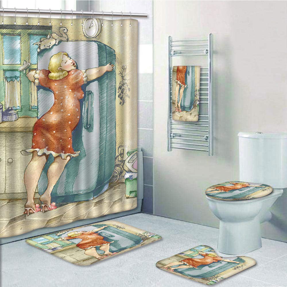Egyptian Queen King Prince Bathroom Rug Non-Slip Floor Indoor Door Mat 16x24" 