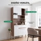 thumbnail image 4 of Alacena Rack de Cocina con 6 Puertas y 1 Cajón Color Blanco Estantes para Microondas, Café y Trastes blanco, 4 of 8