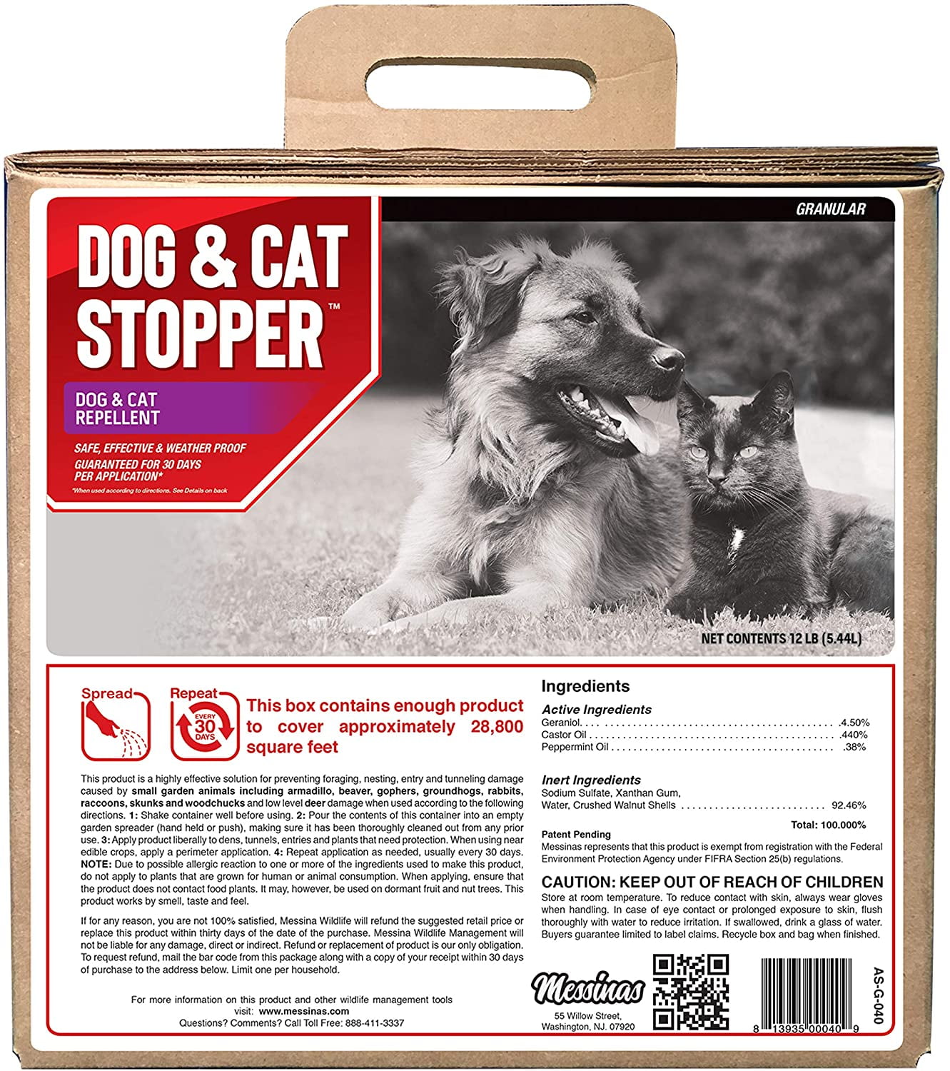 Dog & Cat Stopper Animal Repellent, 40 ReadytoUse Granular Bulk