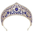 thumbnail image 3 of Accesorio para el cabello, tocado para desfile, novia, compromiso, fotografía, disfraz Azul, 3 of 9