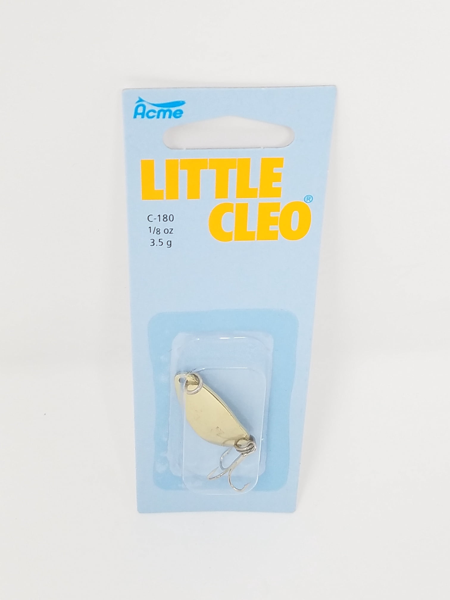 (2 pack) Acme Tackle Freshwater Little Cleo, Fishing Spoon, 1/8 oz., Gold Lake River