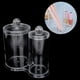thumbnail image 3 of Soporte para hisopos de algodón, caja para hisopos de algodón transparente, contenedor para hisopos de algodón, organizador de cosméticos, rendimiento confiable, 3 of 11