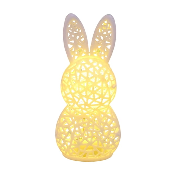 Personalized Easter Bunny Lamp, 3D Hollow Rabbit Lamp Easter Bunny LED Tea Light Night Light, Spring Home Decor, Unique Gifts for Easter, Women, Mothers Day, Birthday, Easter Decorations