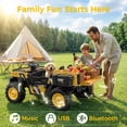 thumbnail image 5 of TOKTOO 24V Powered Ride on Dump Truck, 24V 2 Seater Ride on Car for Big Kid, 24 Volt Ride on Toy with Powerful Wheels for Boy Girl, 24V Ride Ons for Kid Aged 3-8Y, Yellow, 5 of 10