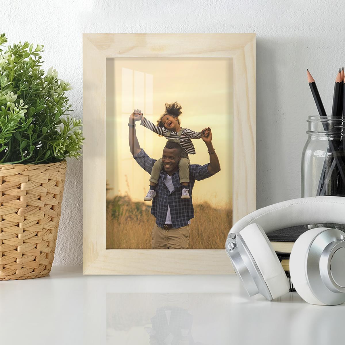 5x7 Wood Grain Picture Frame - Palo Santo