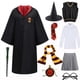 thumbnail image 4 of Disfraz unisex de Slytherin, bata de escuela mágica, capa, suéter, vestido, corbata, gafas, conjunto de brujería, disfraz de Halloween, 4 of 5