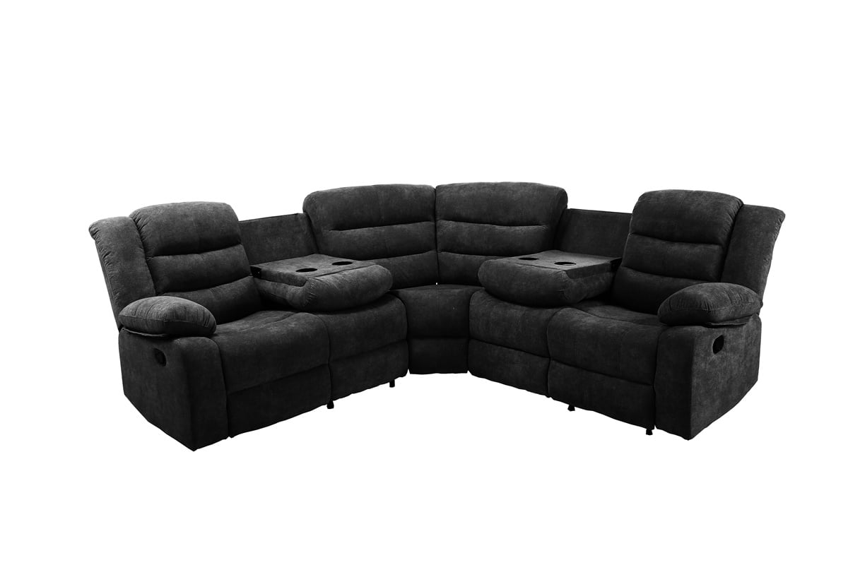 Recliner Sofa Set in Living Room Modern Manual Corner Sectional Sofa