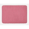 thumbnail image 1 of Ethnic Bath Mat, Diamond Motifs and Lines Geometric Retro Pattern, Plush Bathroom Decor Mat with Non Slip Backing, 29.5" X 17.5", Pink Earth Yellow, by Ambesonne, 1 of 2