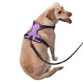 thumbnail image 2 of Fotbe Lilac Glittering Arnés para Perro con Estampado –Chaleco Ajustable Acolchado con Asa de Control para Perros Grandes-Medium, 2 of 6