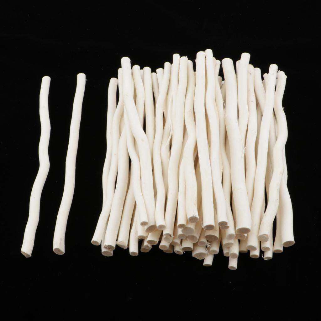 GUOOL 100pcs Wooden Sticks for Handicrafts, Natural Branches for Floristry, Wreath Making And Home Decor