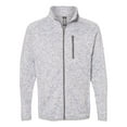 thumbnail image 1 of Burnside Mens Sweater Knit Jacket, S, Heather Grey, 1 of 1