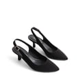 thumbnail image 4 of Zapatos DREAM PAIRS Tacones Kitten Slingback en Ante Negro, 4 of 7