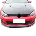thumbnail image 3 of Ikon Motorsports Compatible with 15-17 Volkswagen VW GTI MK7 RZ Style Front Bumper Lip - Carbon Fiber CF, 3 of 3