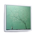 thumbnail image 2 of Designart "Solitude In Botanical Seafoam I" Leaves Floater Framed Wall Art Prints, 2 of 5