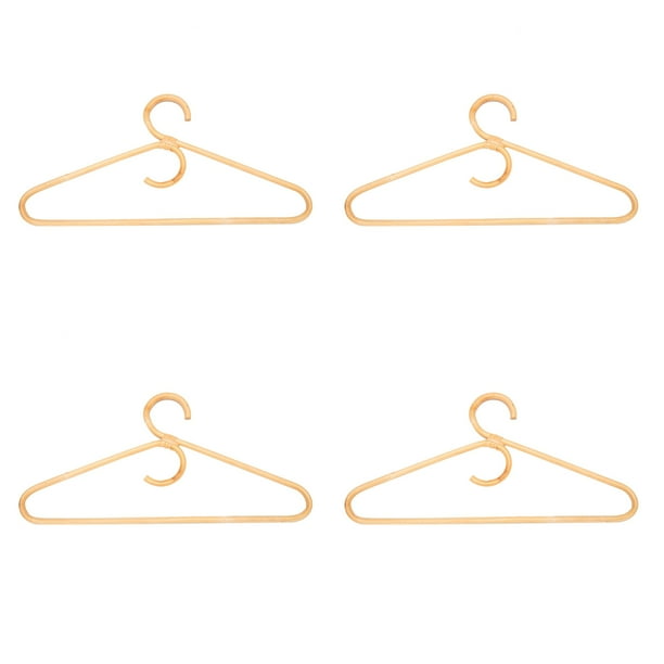 Estilo de suspensión de ropa de ratán, organizador de prendas, percha para adultos, 4 piezas