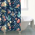 thumbnail image 4 of Pioneer Flower Floral Print Pattern Shower Curtain 72"x72" ,Bathroom Decorative Shower Curtains Set with 12 Hooks,Modern Waterproof Washable Shower Curtain, 4 of 6