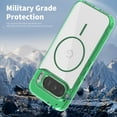 thumbnail image 6 of Allytechgroup Clear Case for Google Pixel 10 Pro XL, Compatible with Magsafe Anti Yellowing Slim Shockproof and Anti-Scratch Protective Magnetic Back Cover for Google Pixel 10 Pro XL, Green, 6 of 6