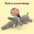 thumbnail image 4 of Squeaky Pet Toy – Plush Dog Toys, Bite-Resistant, Interactive, Teeth Cleaning, Cartoon Elephant, Wolf Shape, 4 of 7