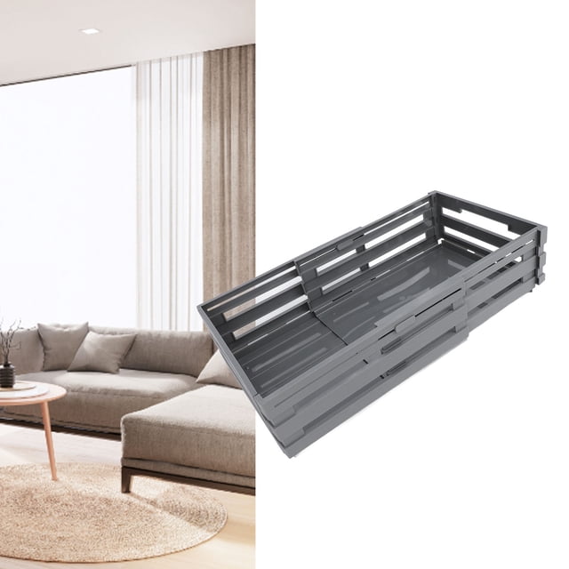 Bacs de Rangement en Plastique Rétractables avec Poignée, Panier de Rangement Extensible Empilable Bac de Rangement pour Articles Divers Organisateur de Garde-Manger Boîte Conteneur pour Garde-Robe, Cuisine, Réfrigérateur, Armoire