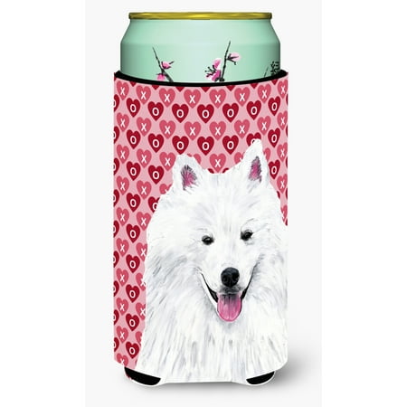 

Caroline s Treasures SC9260TBC American Eskimo Hearts Love and Valentine s Day Portrait Tall Boy Hugger Tall Boy
