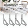 thumbnail image 3 of Sonew 4pcs Large Table Cloth Cover Clips Stainless Steel Anti Slip Tablecloth Holder Clamps 10.5*7cm, Table Cloth Clamps, Tablecloth Clips, 3 of 7