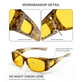 thumbnail image 2 of KALIYADI Fit-Over Night-Vision-Glasses for Women: Striped Anti Glare Night Driving Glasses for Men High Definition Lens, 2 of 7