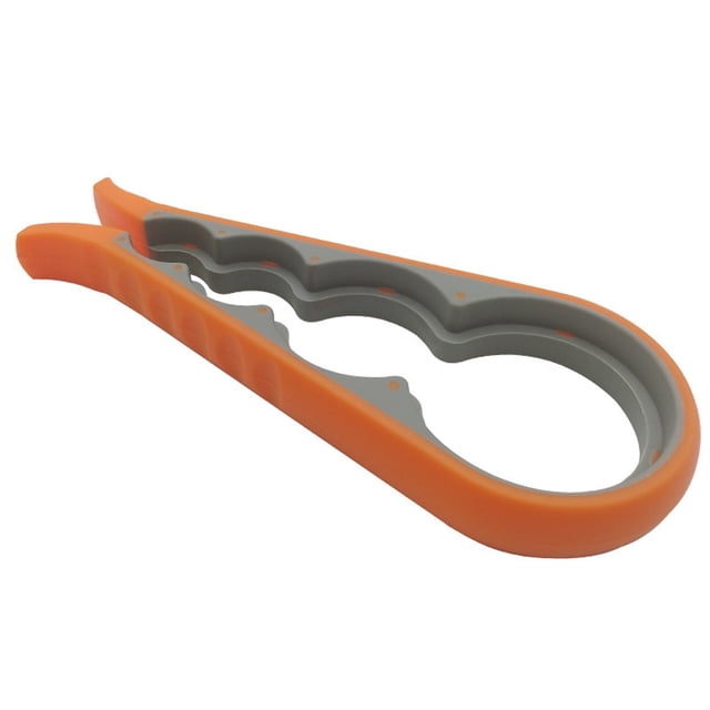 4 in 1 Jar Opener Gripper Orange and Yellow Multifunctional Kitchen Lid Opener for Tight Containers and Soda Bottles for Arthritis Relief and Daily Use