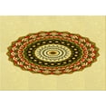 thumbnail image 1 of Ahgly Company Machine Washable Indoor Rectangle Transitional Dark Bisque Brown Area Rugs, 2' x 3', 1 of 7