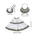 thumbnail image 4 of AuroraX Farmhouse Lace Dress 23 inch Porch Goose Outfit Summer , 17-19 inch Porch Goose Clothes Sets Holiday Front Porch Goose Accessories, 4 of 7