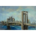 thumbnail image 3 of Vassileva, Silvia 18x13 Black Modern Framed Museum Art Print Titled - Brooklyn Bridge, 3 of 5