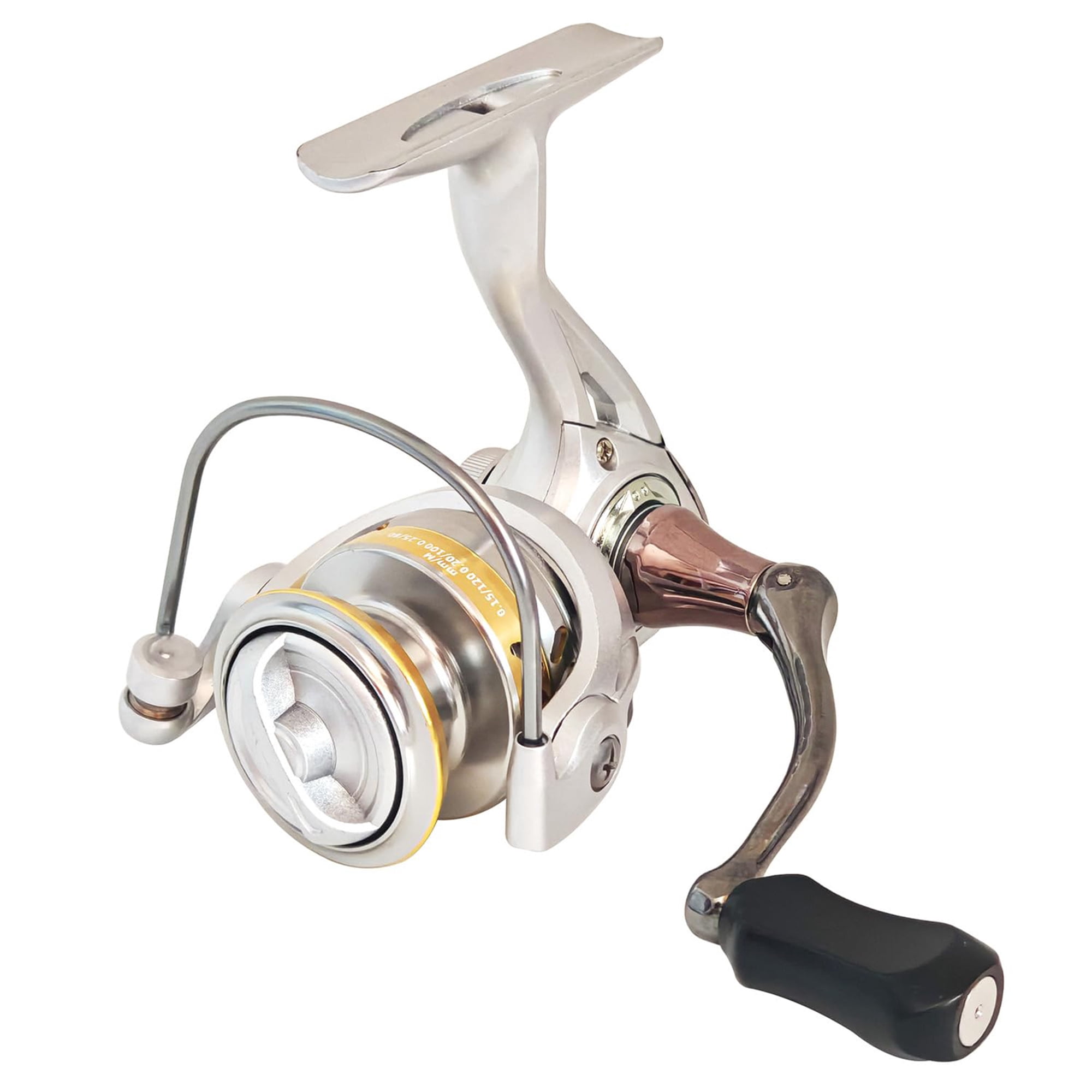 800 Size Spinning Fishing Reel 12+1 BB 5.2:1 Gear Ratio 18.8Lbs Max Drag CNC Aluminum Spool Ambidextrous Foldable Handle Ultra Smooth Freshwater & Ice Fishing Reel