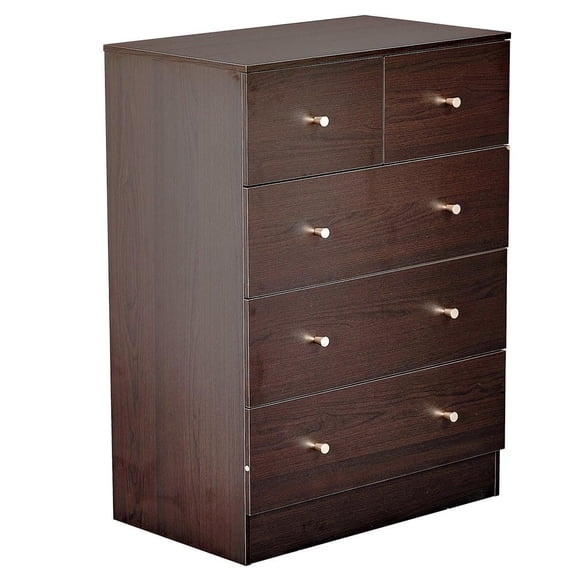 Barara King 66*40*91cm Storage Chest with 3 2 Drawers & Laminate Finish, Brown