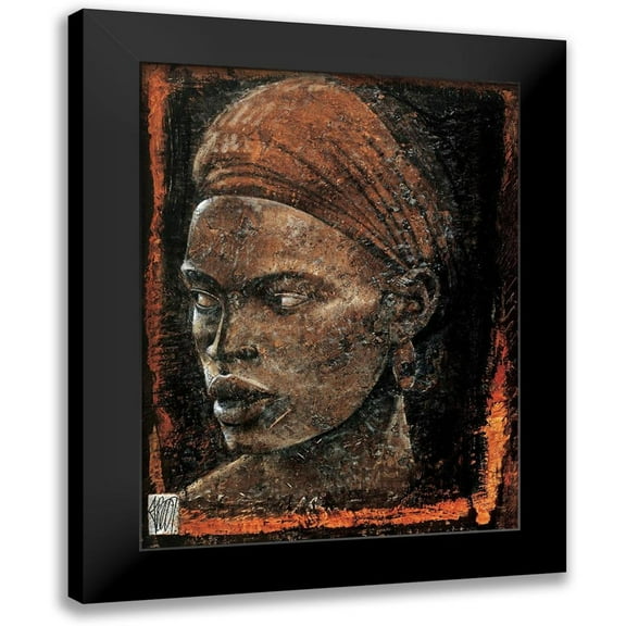 Arietti, Fabienne 12x14 Black Modern Framed Museum Art Print Titled - Regard ethiopien